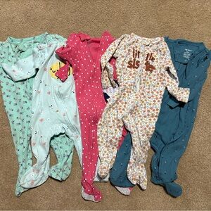 9 month Baby Girl Pajama Bundle